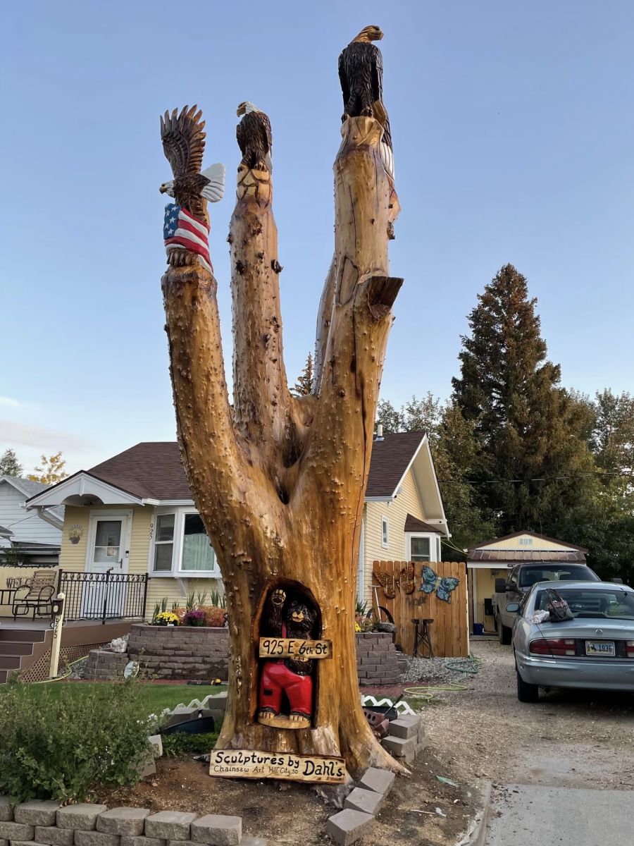 On-site Eagle sculpture