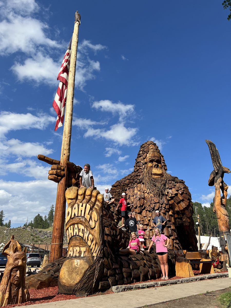 Big Foot With Flag Pole