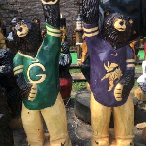 Viking and Packer jersey Bears