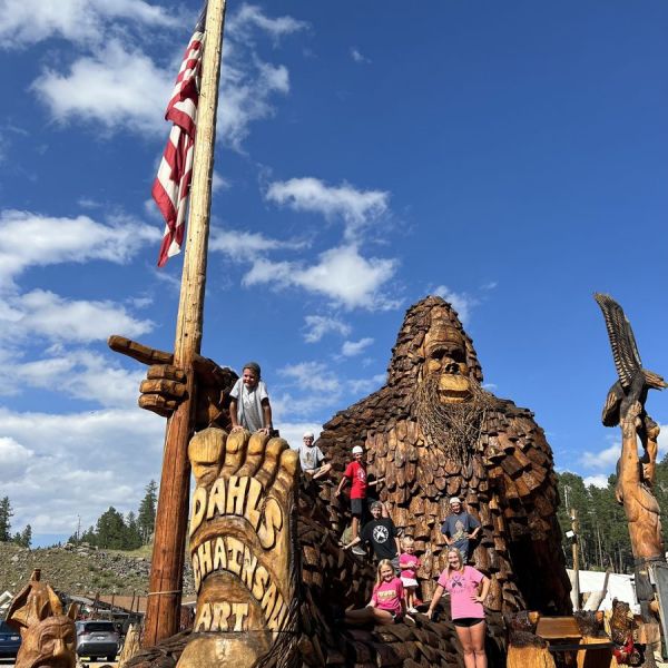 Big Foot With Flag Pole